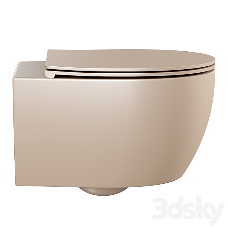 Wall hung toilet Allen Brau Fantasy 3DS Max Model - thumbnail 2