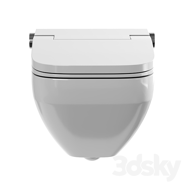 Wall hung toilet AM.PM Inspire V2.0 3DS Max Model - thumbnail 2