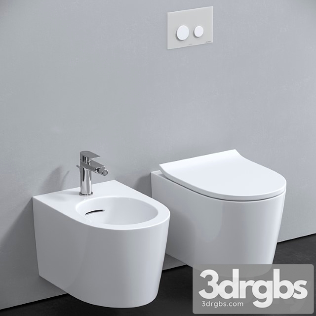 Wall-hung toilet and bidet toto - thumbnail 1