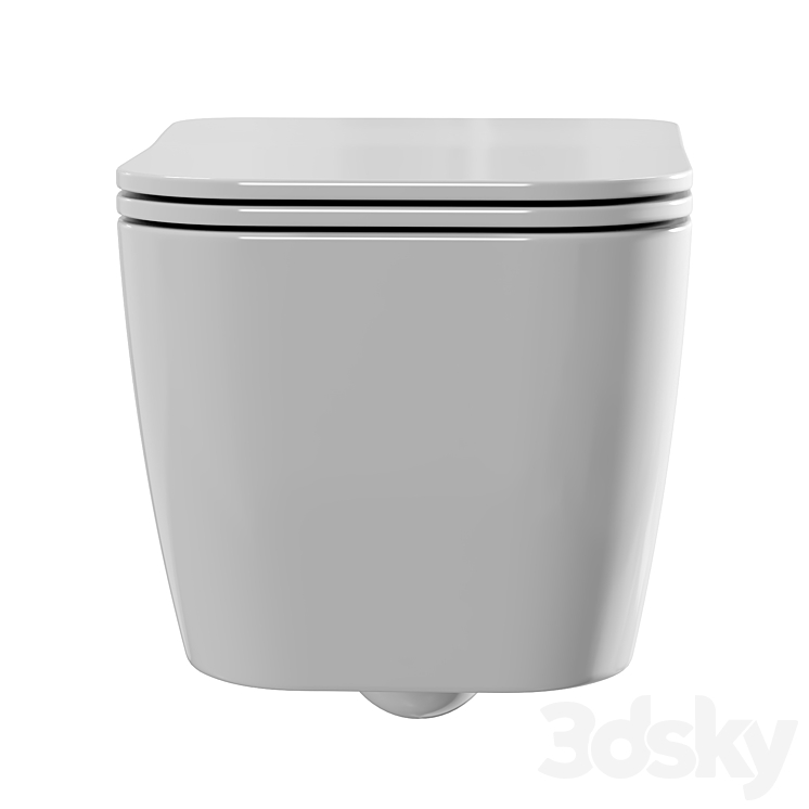 Wall hung toilet STWORKI Montreux 3DS Max Model - thumbnail 2