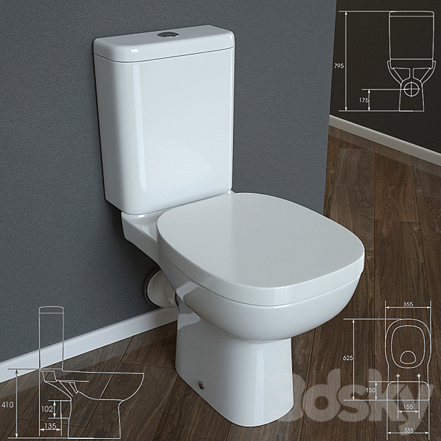 WC-CD “FACILE” TM Cersanit 3ds Max - thumbnail 2