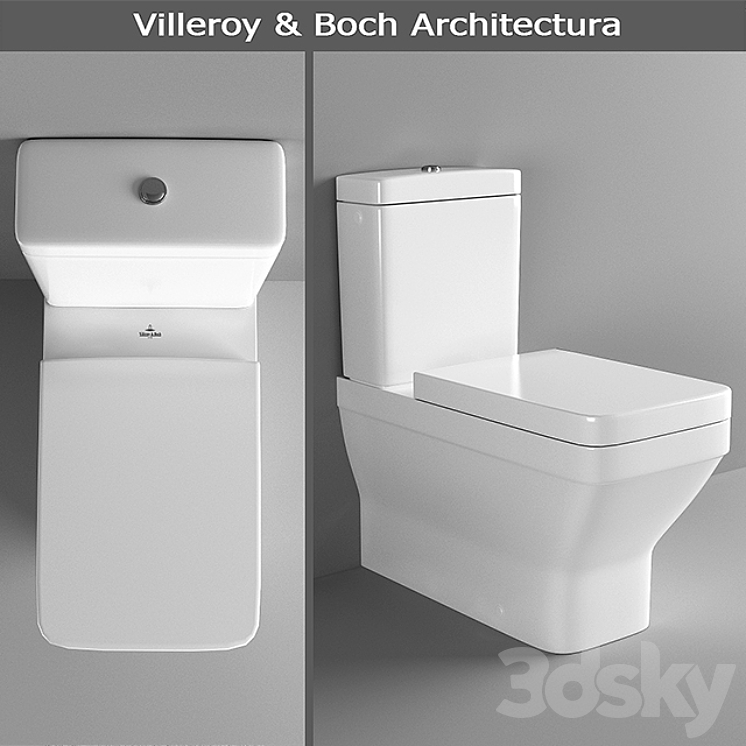 WC-CD Villeroy & Boch Architectura 3DS Max - thumbnail 1