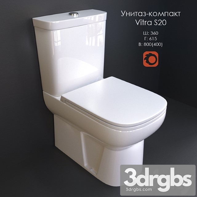 Wc Cd Vitra S20 3dsmax Download - thumbnail 1