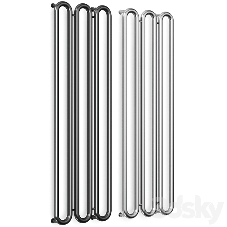 Antrax Tubone Towel warmer radiator 3DS Max Model - thumbnail 2