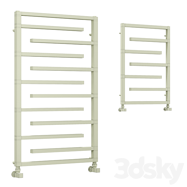 Arezzo Anthracite 1380 x 600mm Designer Towel Rail 3ds Max - thumbnail 2