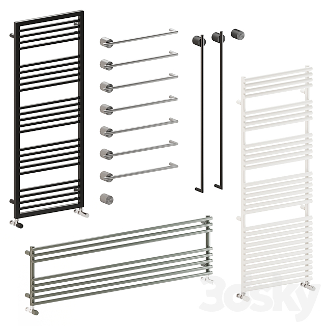 Cea + Cordivari towel warmers 3ds Max - thumbnail 1