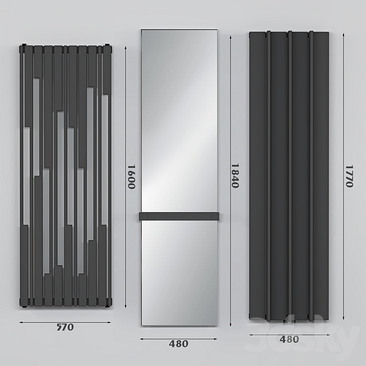 cordivari radiators 3DS Max - thumbnail 1