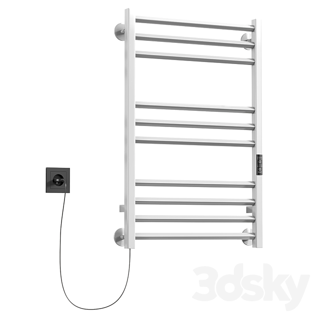 Electric heated towel rail Altasan ArgoProf 3ds Max - thumbnail 1