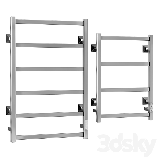 Electric heated towel rail Dvin J plaza neo 3ds Max - thumbnail 1