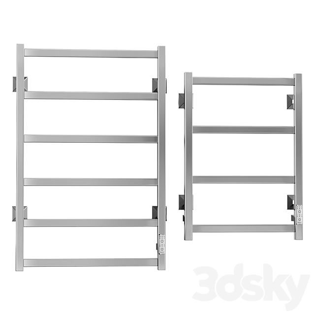 Electric heated towel rail Dvin J plaza neo 3ds Max - thumbnail 2