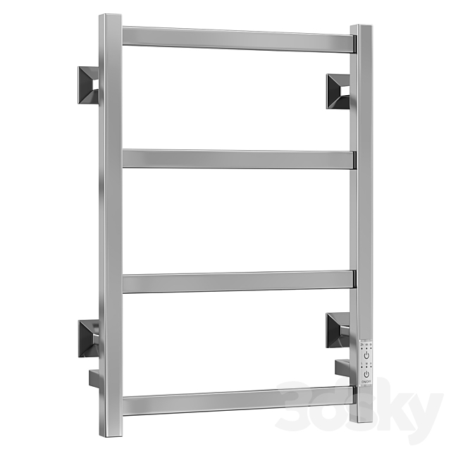 Electric heated towel rail Dvin J plaza neo 3ds Max - thumbnail 3