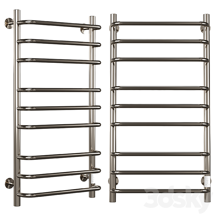 Electric heated towel rail EWRIKA Sappho I 100×50 chrome 3DS Max - thumbnail 1