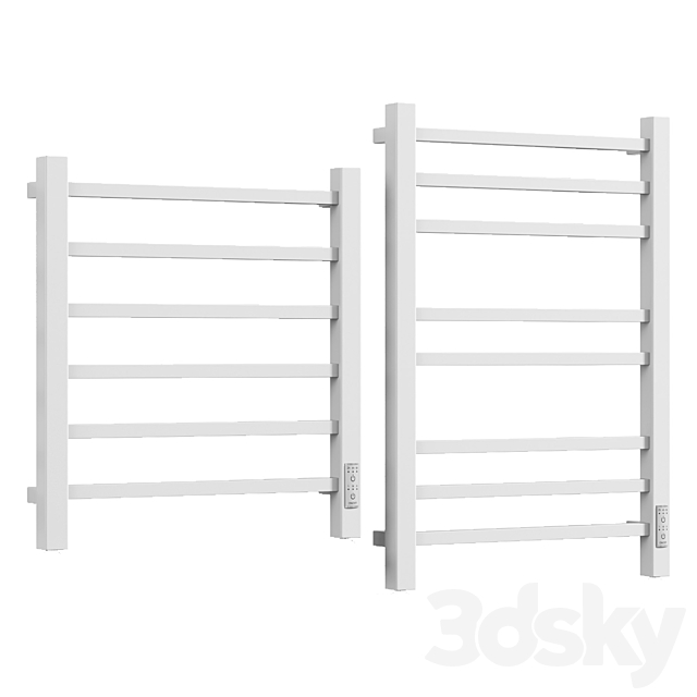 Electric heated towel rail Grois Alex 3ds Max - thumbnail 2