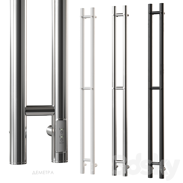 Heated towel rail Point Demetra Selena 3ds Max - thumbnail 2