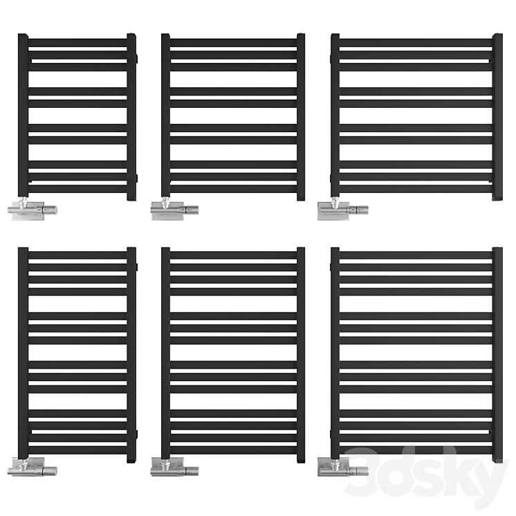 Heated towel rail Terma Marlin 3DS Max - thumbnail 1