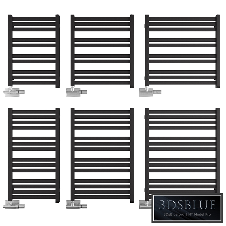 Heated towel rail Terma Marlin 3DS Max - thumbnail 3