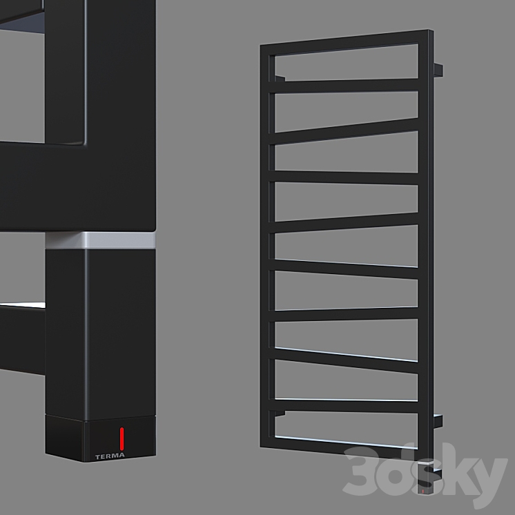 Heated towel rail Terma ZigZag (6 sizes). 3DS Max - thumbnail 1