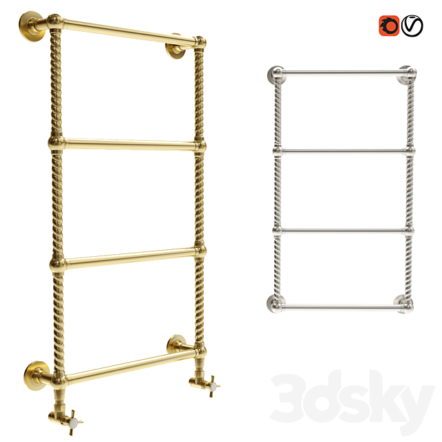 Heated towel rails Cordivari Retro I 3ds Max - thumbnail 1