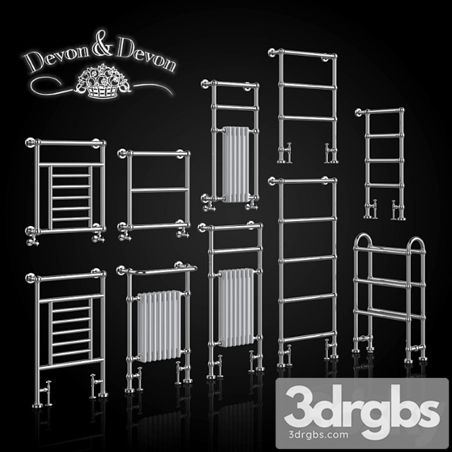 Set of Towel Warmers Devon Devon 3dsmax Download - thumbnail 1