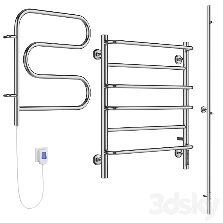 Towel dryers Terminus 4 3DS Max Model - thumbnail 2