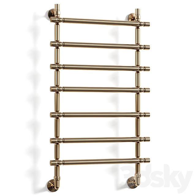 Water heated towel rail Dvin Bubble 3 3ds Max - thumbnail 1