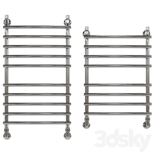 Water heated towel rail Dvin R primo 3DS Max Model - thumbnail 3