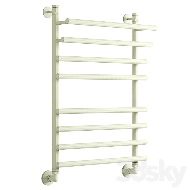 Water heated towel rail EWRIKA Medea Pr 80×50 gold 3DS Max Model - thumbnail 3