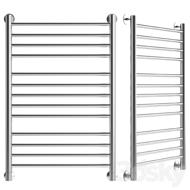 Water heated towel rail EWRIKA Safo B 80×50 chrome 3ds Max - thumbnail 1