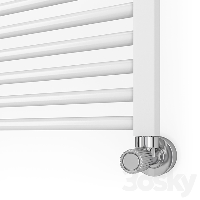 Water heated towel rail Margaroli Alba 7-464_16 3ds Max - thumbnail 3