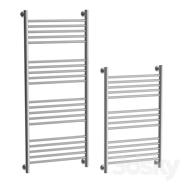 Water heated towel rail Sunerzha Bogema 3DS Max Model - thumbnail 2