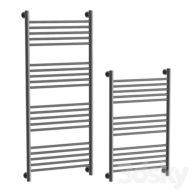 Water heated towel rail Sunerzha Bogema 3DS Max Model - thumbnail 3