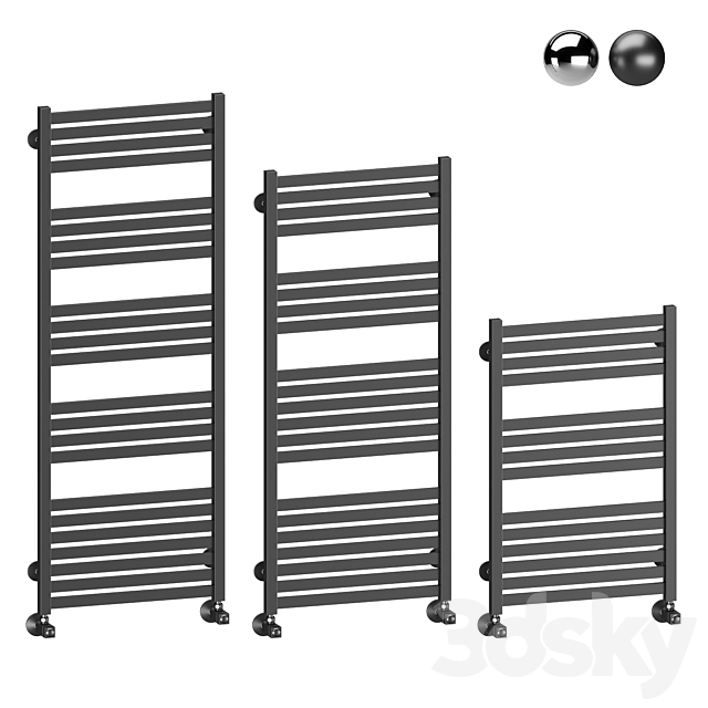 Water heated towel rail Terminus Tuscany 3ds Max - thumbnail 1