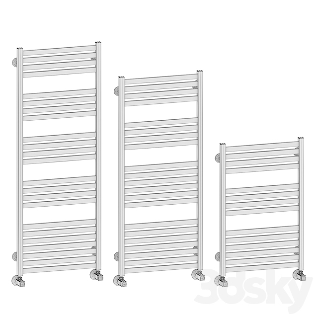 Water heated towel rail Terminus Tuscany 3ds Max - thumbnail 3