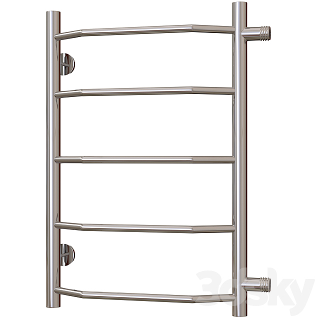 Water heated towel rail Terminus Victoria P5 400×596 with side connection 500 3ds Max - thumbnail 1