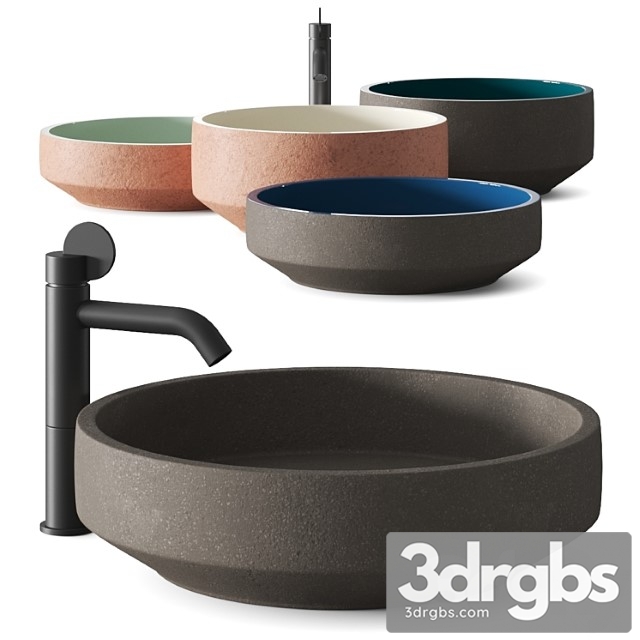 Agape Cenote Washbasins Limon Taps 3dsmax Download - thumbnail 1