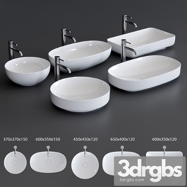 Alice Ceramica Form Washbasin 3dsmax Download - thumbnail 1