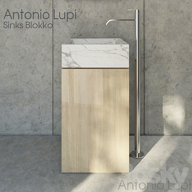 Antonio Lupi – BLOKKO and AntonioLupi mixers- BIKAPPA 3DS Max Model - thumbnail 1