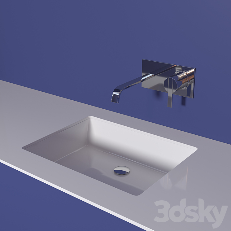 Antoniolupi sink and faucet 3DS Max - thumbnail 1