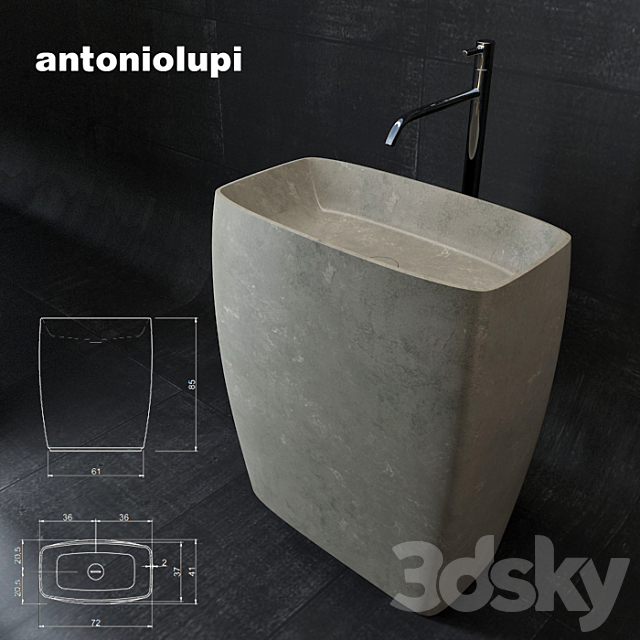 ANTONIOLUPI tender 3ds Max - thumbnail 1