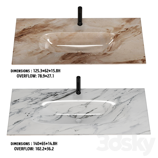 ARTELINEA WASHBASIN set 5 3DS Max Model - thumbnail 2