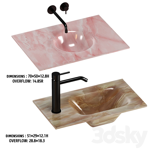 ARTELINEA WASHBASIN set 5 3DS Max Model - thumbnail 3