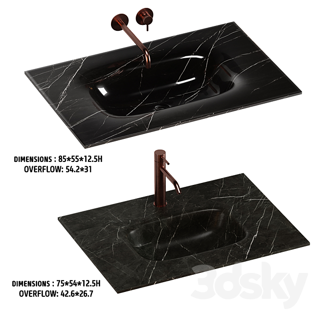 ARTELINEA WASHBASIN set 5 3DS Max Model - thumbnail 5