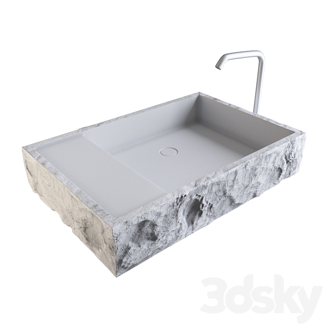 AYANI Countertop washbasin and ceadesign MIL70 3DS Max Model - thumbnail 2