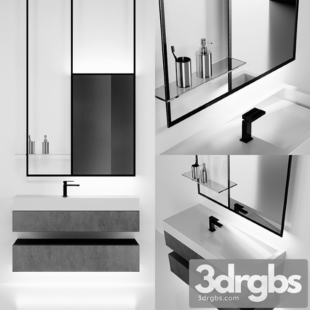 Bath Set 4 3dsmax Download - thumbnail 1