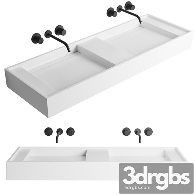 Bathroom double sink miraggio - thumbnail 1