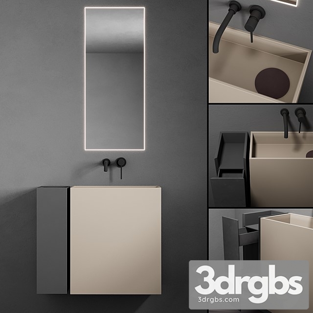 Bathroom Set Code Mono 3dsmax Download - thumbnail 1