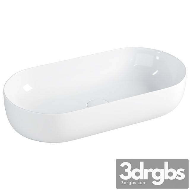 Bowl washbasin ceramica nova element 68 cn5022 white - thumbnail 1