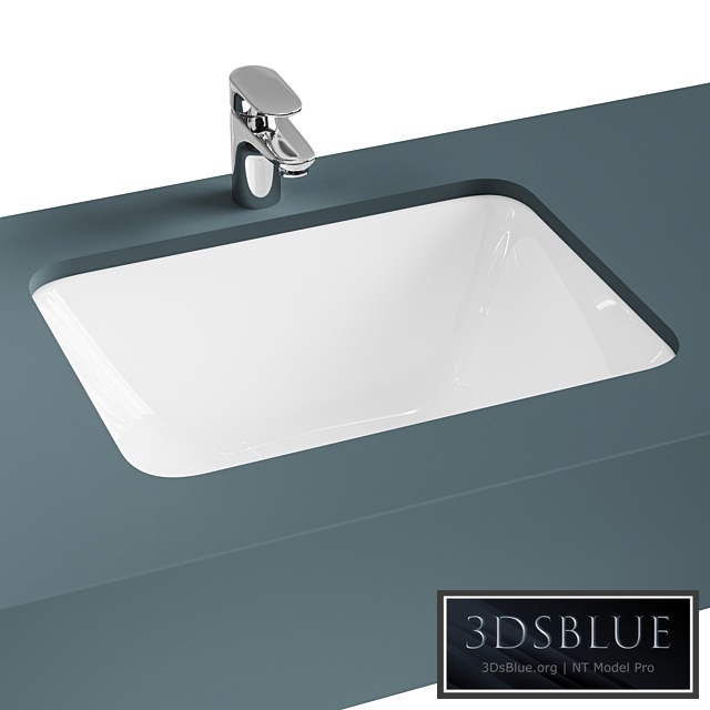 Built-in washbasin VitrA S20 5474B003-0618 3DS Max - thumbnail 3