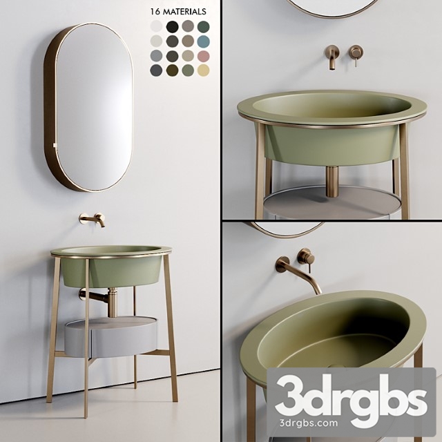 Ceramica Cielo Catino Ovale Washbasin 1 3dsmax Download - thumbnail 1