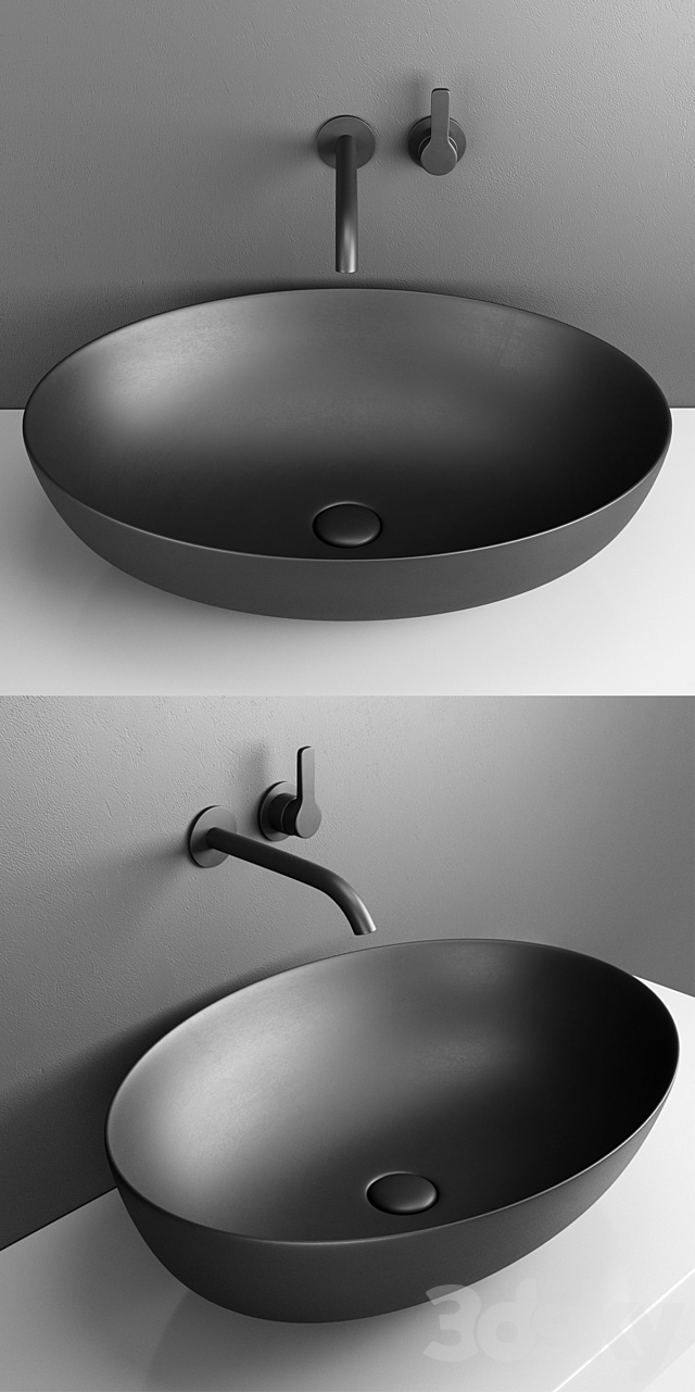 Ceramica Cielo ECO Washbasin 3DS Max Model - thumbnail 2